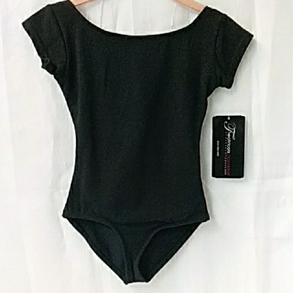 Black Strappy Leotard By Theatricals TH5524C